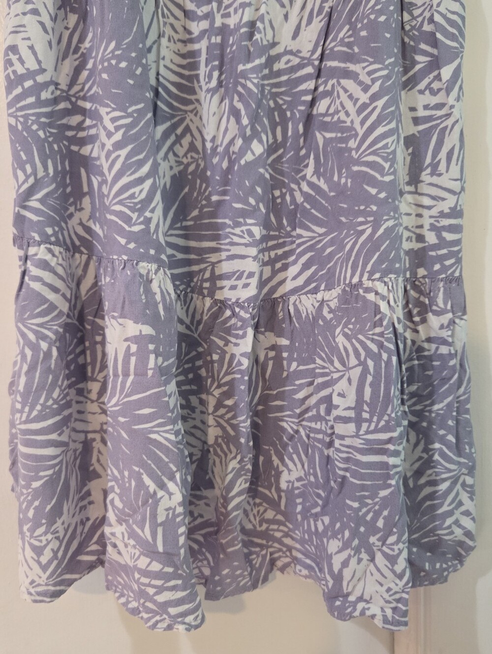 Women's Ocean Drive Purple/Blue Palm Tree Beach Dress Coverup, Size L - Picture 10 of 12